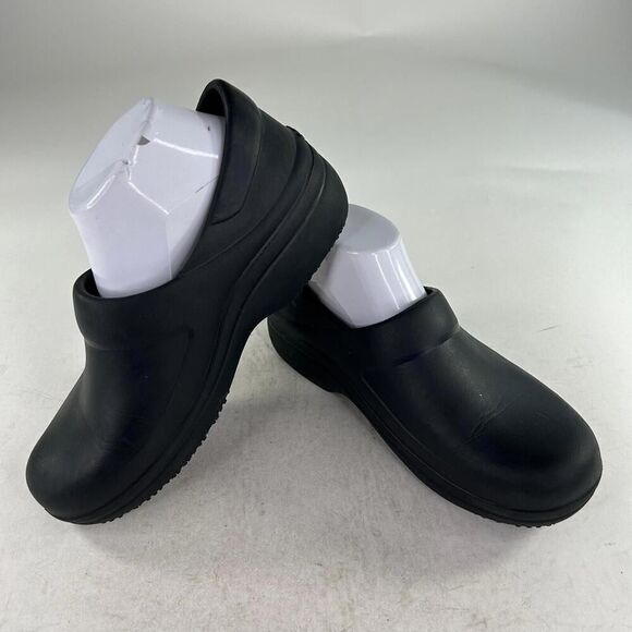 Crocs Neria Pro Clogs Women’s US 9 Black Dual Comfort Slip On Clog Shoes - Picture 3 of 10